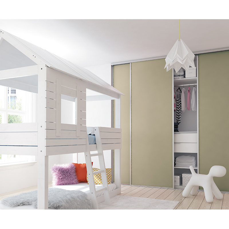 Agate argent mat, décor pistache, rangement blanc premium