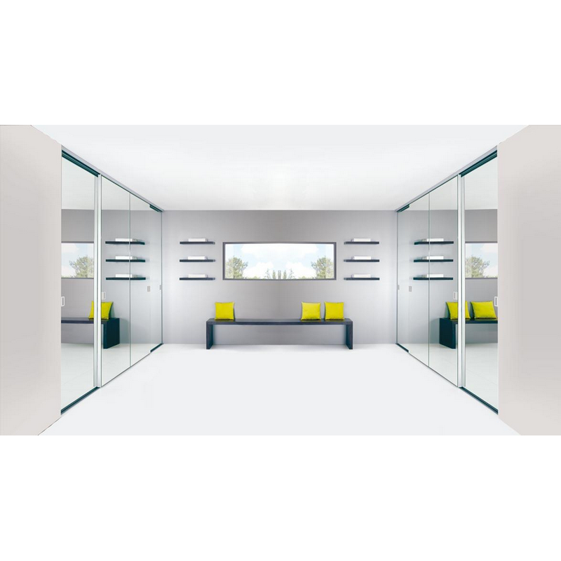 Cezame argent mat, miroir argent, poignées cézame heavy