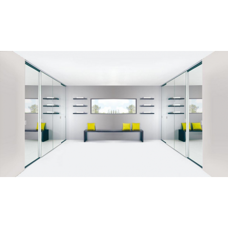 Cezame argent mat, miroir argent, poignées cézame heavy