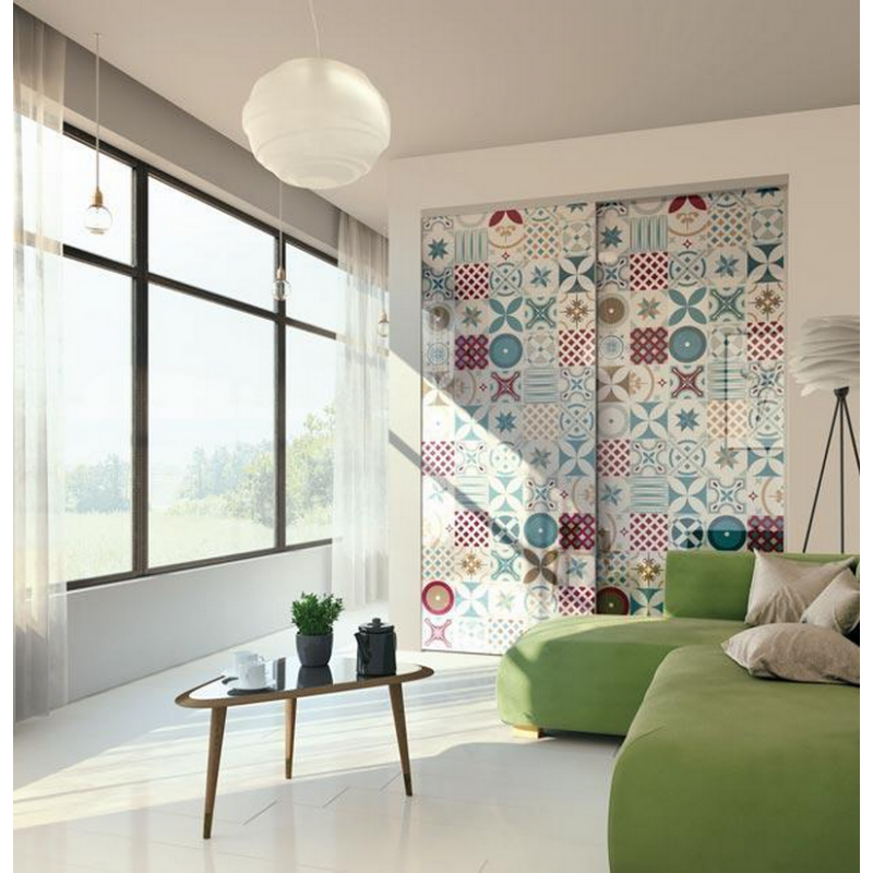 Cézame argent mat, modèle exclusif Carreau-ciment