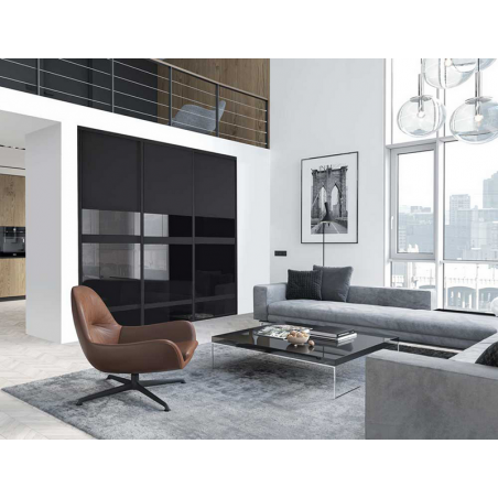 Modèle Exclusif Intense noir, profil diamant noir mat