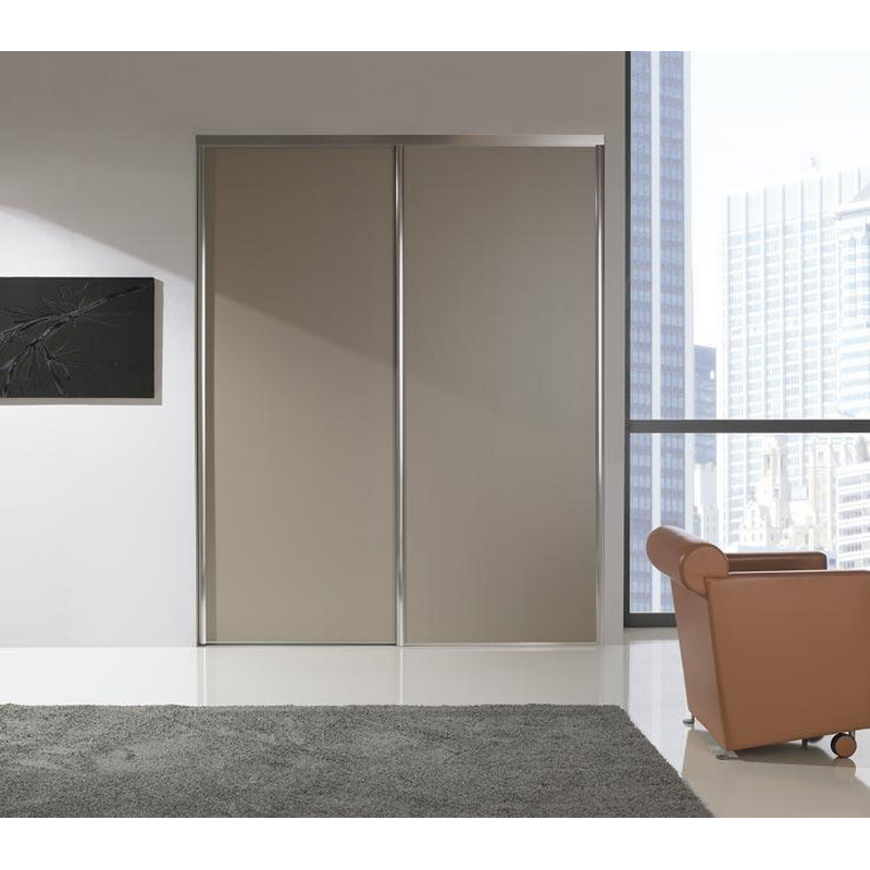 Platine argent brillant, décor laiton