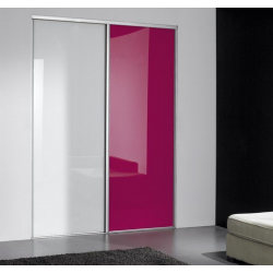 Strass anthracite laqué, sillage modèle Trio ruban, chêne bardolino et vitre laquée blanc artic