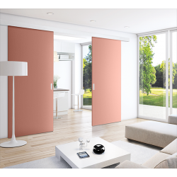 Séparation de pièce cuisine - salon système Altitude version Open (sans profil)  décor argile 4