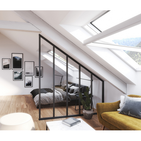 Verrière sous pente de toit