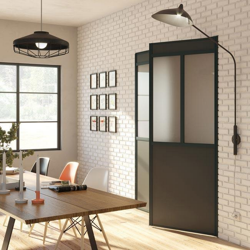 Verrière Diamant atelier pivotante anthracite sablé