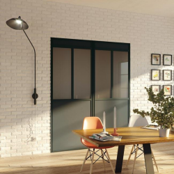 Verrière Diamant atelier pivotante anthracite sablé