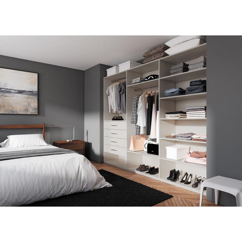 Dressing composable décor cachemire avec fond cachemire