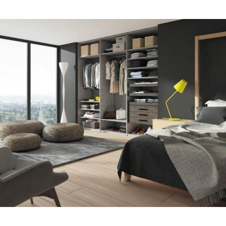 Dressing sur mesure décor béton chicago clair